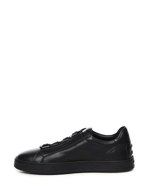 Tod's Black Lace-Up Sneakers for men