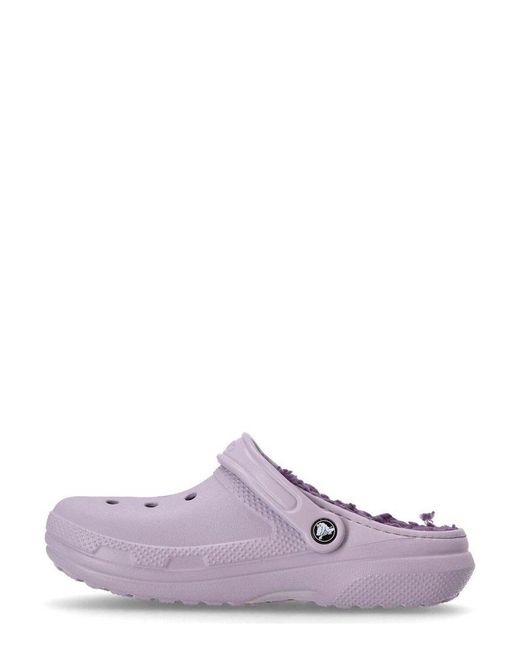 CROCSTM Purple Classic Lined Clogs