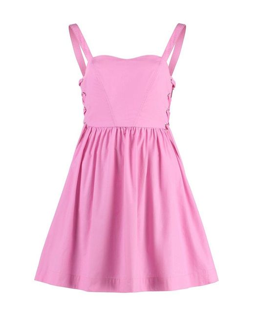 Pinko Pink Amazonia Poplin Mini Dress