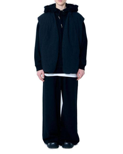 Dries Van Noten Blue Haxel Drawstring Hoodie for men