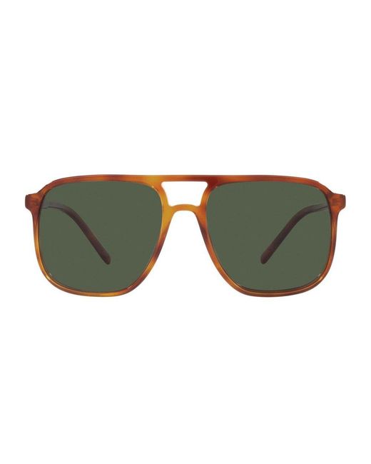 Dolce & Gabbana Green Aviator Sunglasses for men
