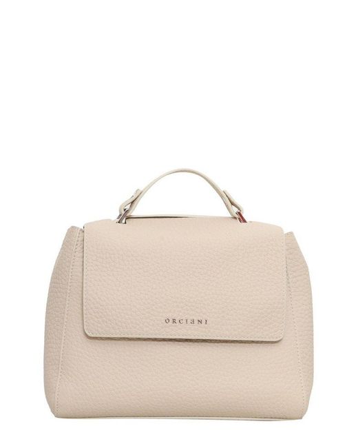 Orciani Natural Sveva Soft Small Handbag