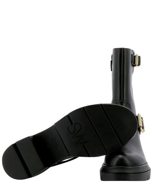Stuart Weitzman Black Ryder Rise Boots