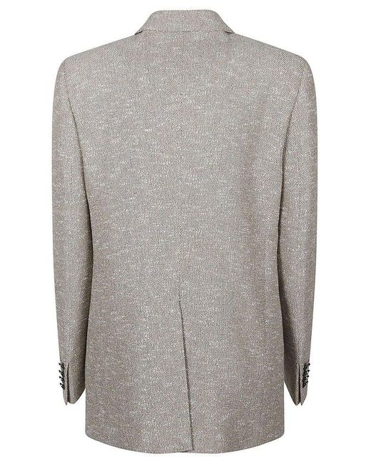 Tagliatore Gray Single Breasted Jacket