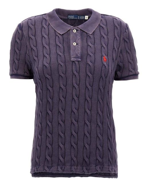 Polo Ralph Lauren Purple T-Shirts And Polos