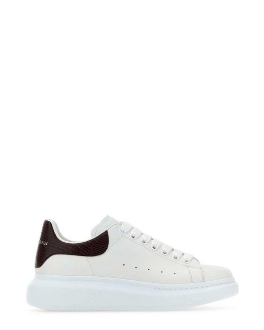 Alexander McQueen White Oversized Lace-up Sneakers for men