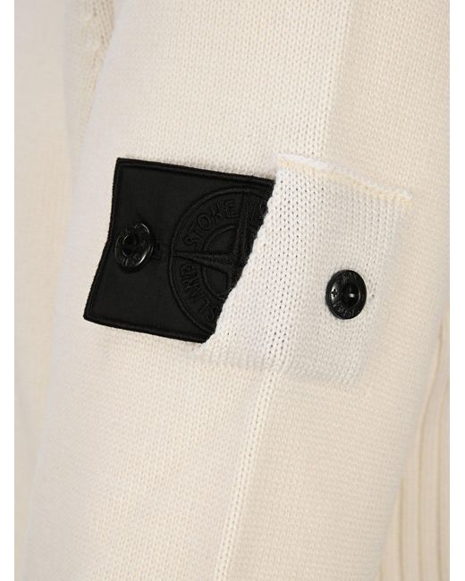 stone island white turtleneck