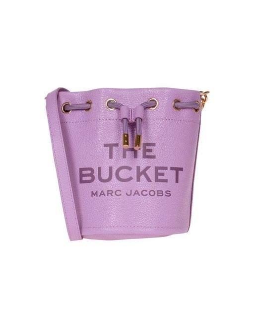 Marc Jacobs Leather Drawstring Bucket Bag in Purple | Lyst Australia