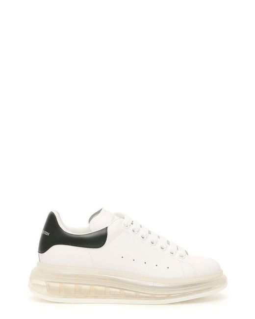 alexander mcqueen white & pink oversized sneakers