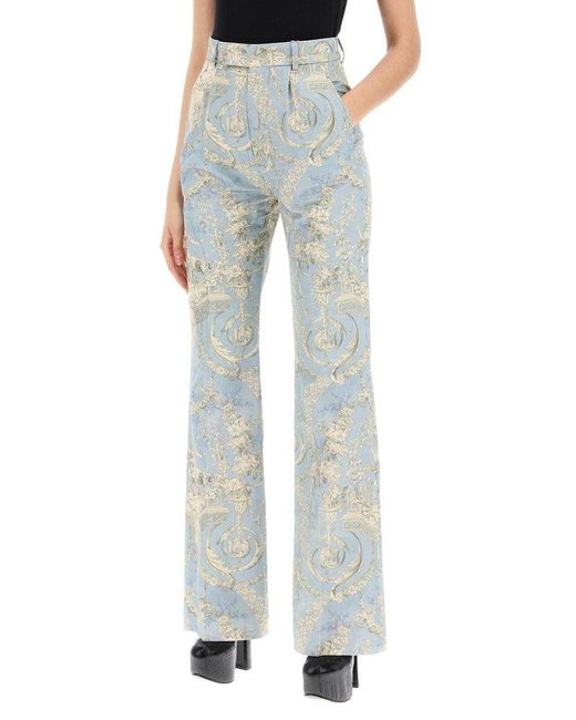 Vivienne Westwood Blue On Rayon Pants