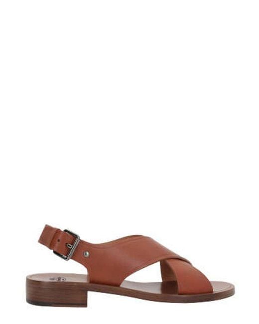 Church's Brown Crossover Strapped Sandals