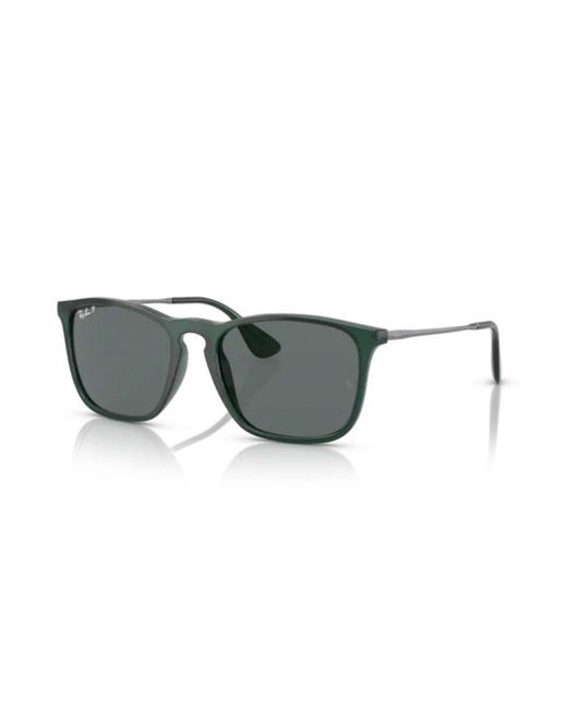 Ray-Ban Green Chris Square Frame Sunglasses for men