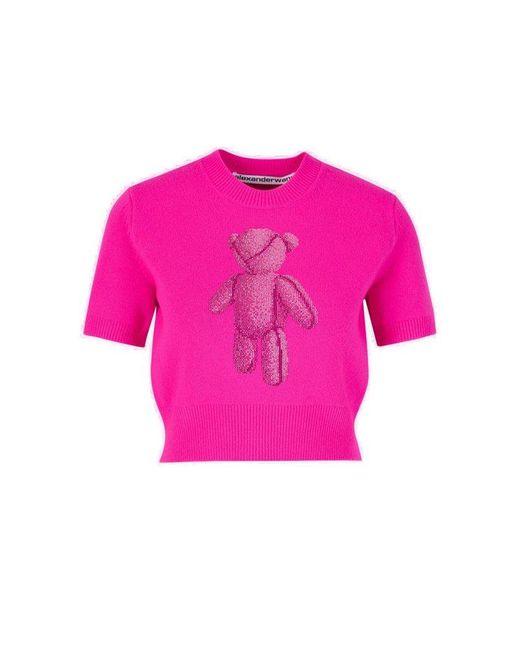 Alexander Wang Pink Beiress Knitted Sweater