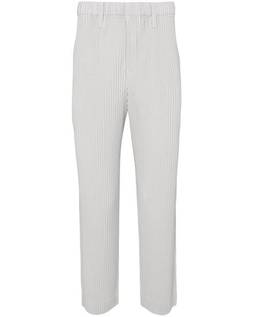 Homme Plissé Issey Miyake Gray Pants for men