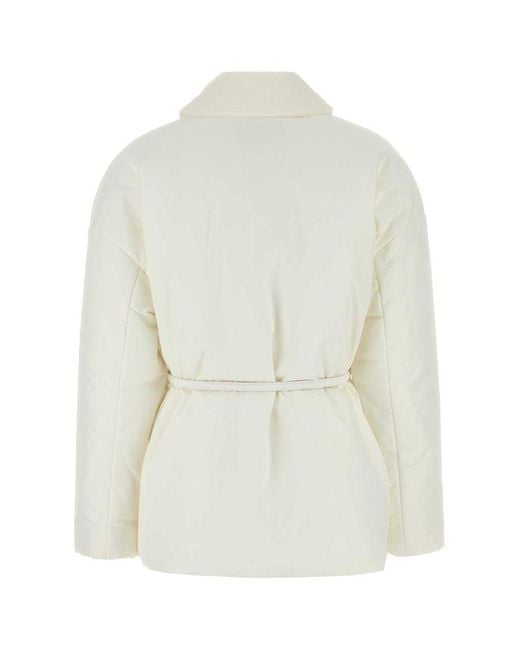 Gucci White Twill Padded Jacket