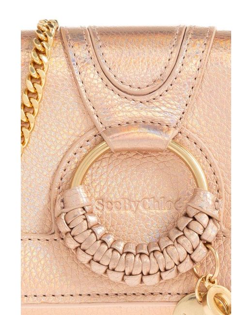 See By Chloé Pink Hana Braid-detailed Wallet On Chain