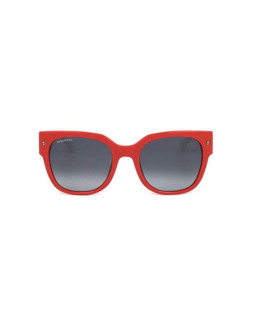DSquared² Black Square Frame Sunglasses