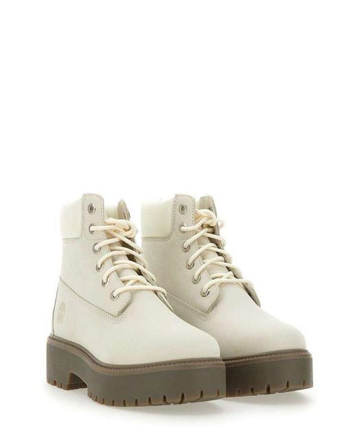 Timberland White Boots