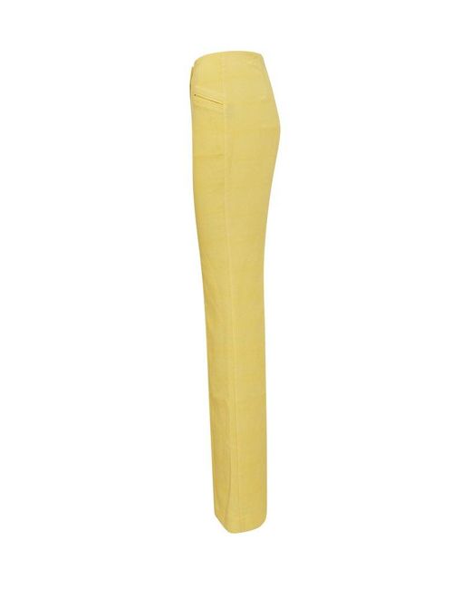 De La Vali Yellow Flared Pants