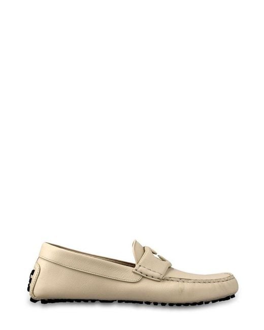 Gucci Natural Interlocking G Slip-on Driving Shoes for men