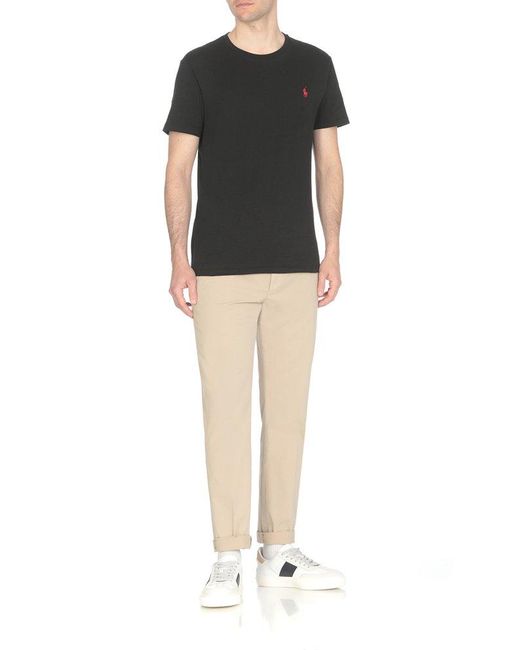 Dondup Natural Mid-rise Straight Leg Trousers for men