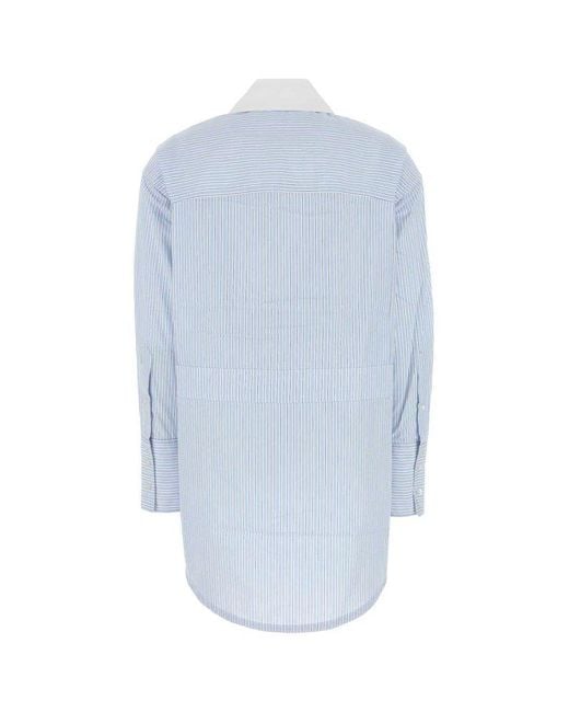 Co. Blue Striped Button-Up Shirt