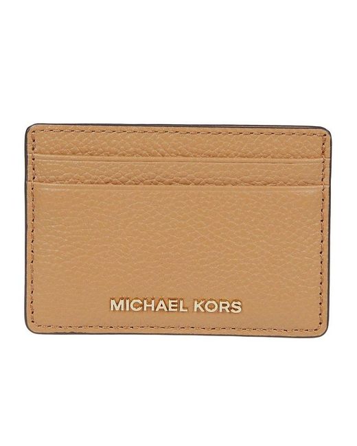 Michael Kors Natural Jet Set Credit Card Holder