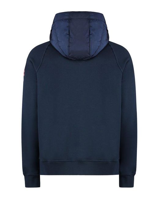 Canada Goose Blue Hybrid Huron Full-Zip Hooded Jacket for men