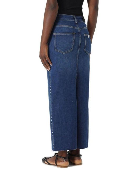 Liu Jo Blue Studs Denim Skirt