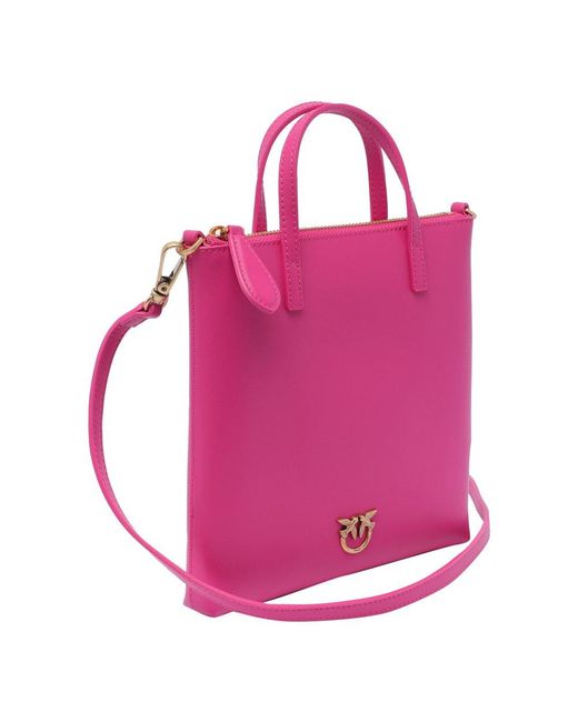 Pinko Pink Zip-up Shoulder Bag