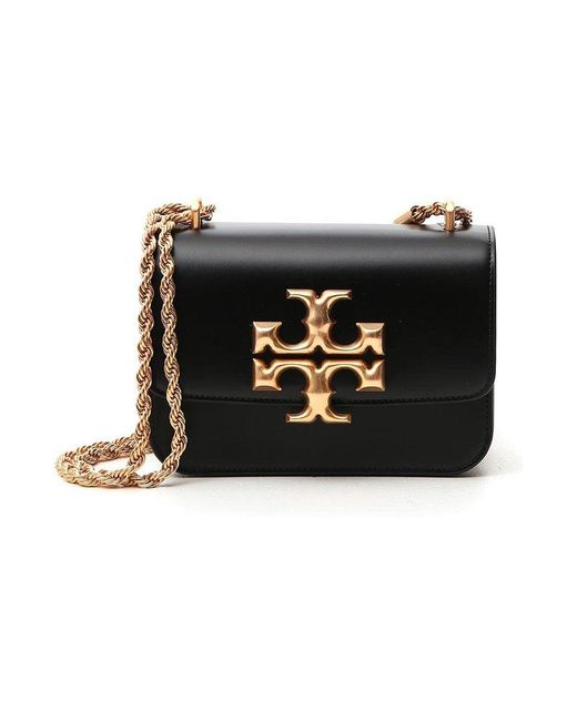Tory Burch Leather Eleanor Small Convertible Shoulder Bag in Black | Lyst Canada