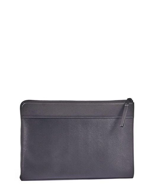 Paul Smith Gray Zipped Laptop Bag for men