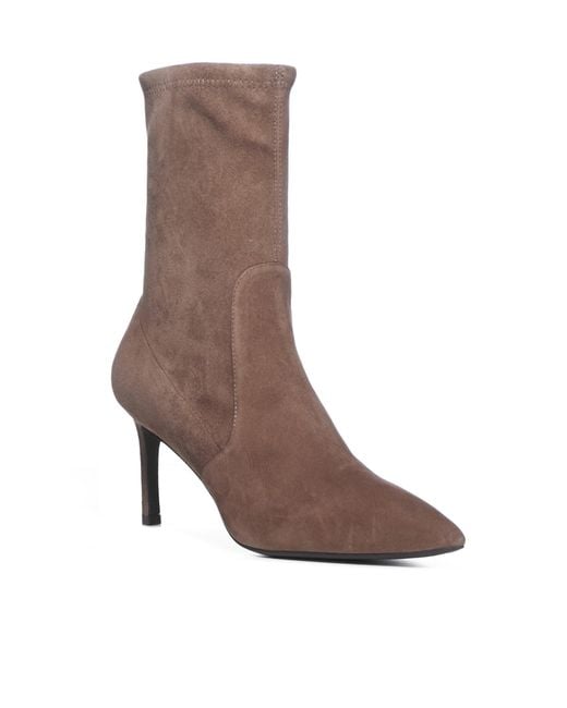 Stuart Weitzman Wren Suede Sock Boots 
