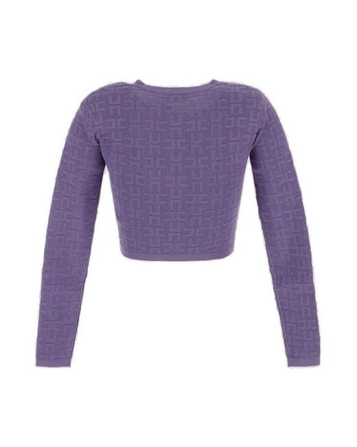 Elisabetta Franchi Purple Sweaters
