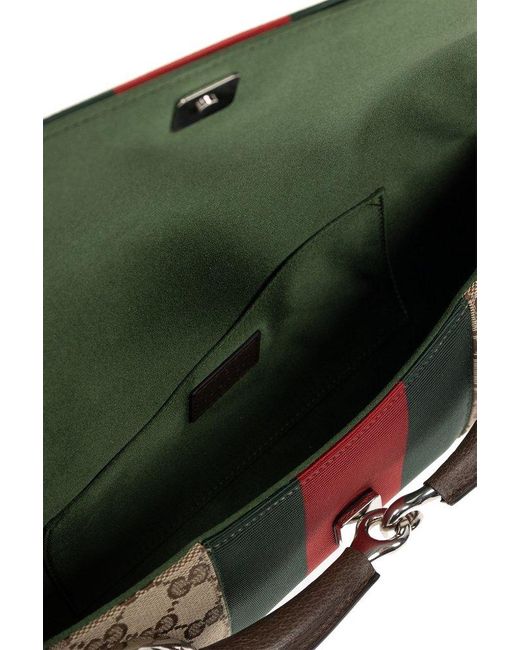 Gucci Multicolor Horsebit Chain Medium Shoulder Bag