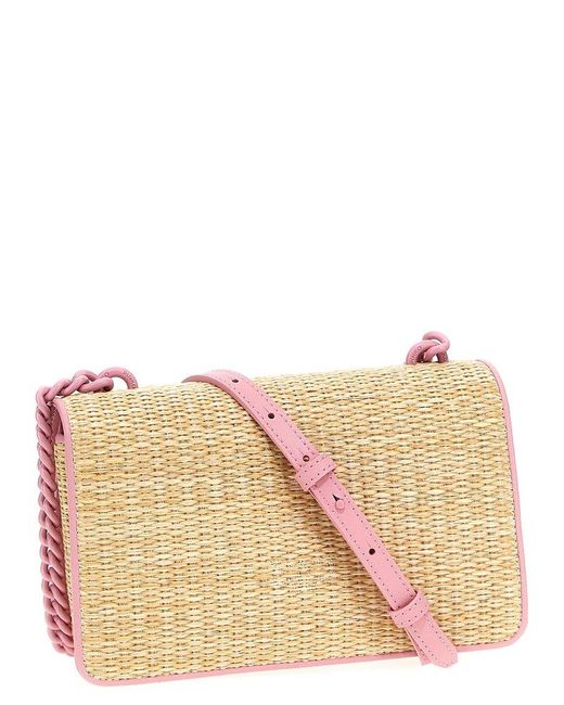 Pinko Pink Mini Love Bag Light Hand Bags