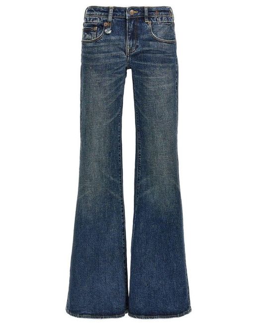 R13 Blue 'Overflow Boy Flare' Jeans