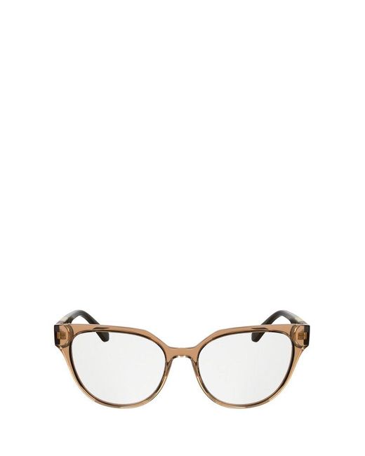 Lacoste White Cat-Eye Frame Glasses