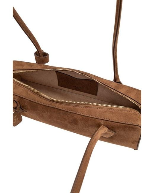 Alaïa Brown Le Teckel Medium Shoulder Bag