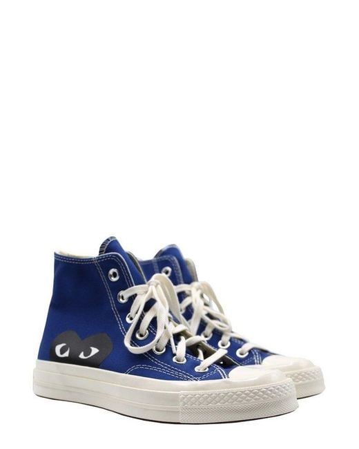 Converse Blue X Comme Des Garçons Play Chuck 70 High Top Sneakers