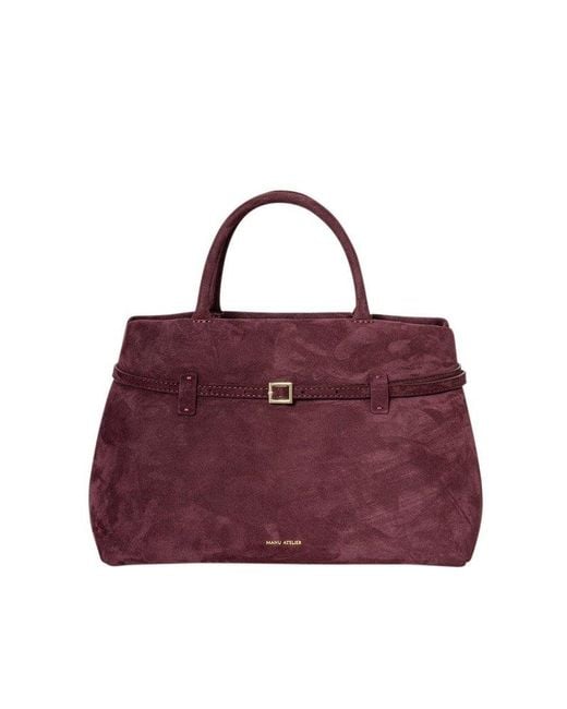 MANU Atelier Purple Le Cambon 35 Top Handle Bag