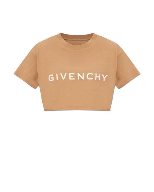 Givenchy White Short T-shirt With Logo,