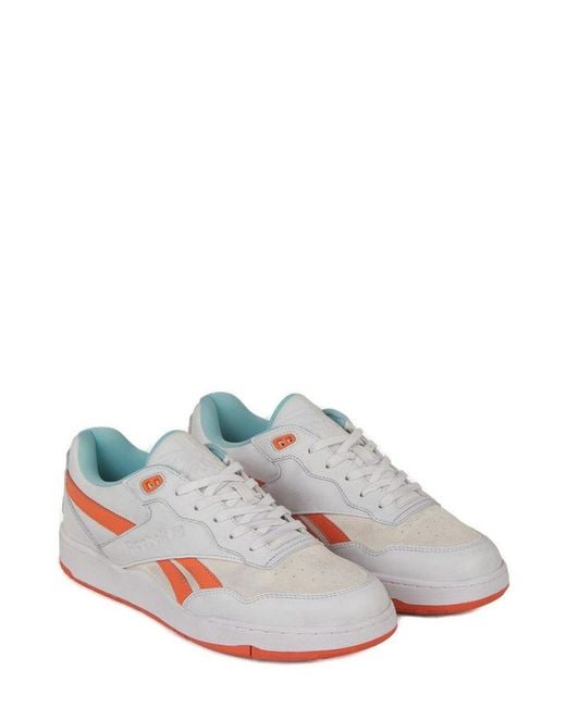 Reebok White Bb 4000 Ii Low-Top Sneakers for men