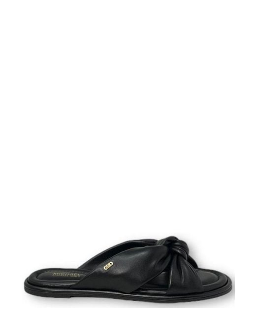 MICHAEL Michael Kors Black Elena Slip-on Sandals