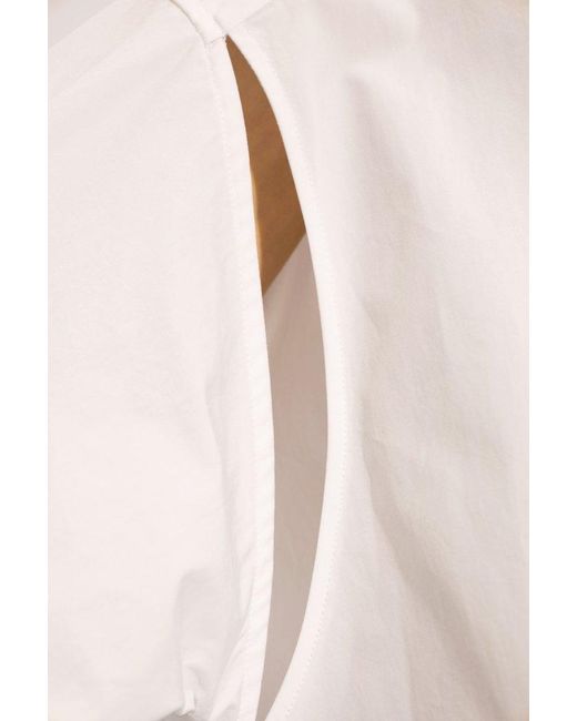 Jil Sander White Shirt With Slits