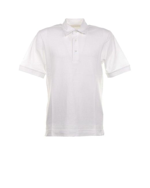 Circolo 1901 Short-sleeved Polo Shirt in White for Men | Lyst