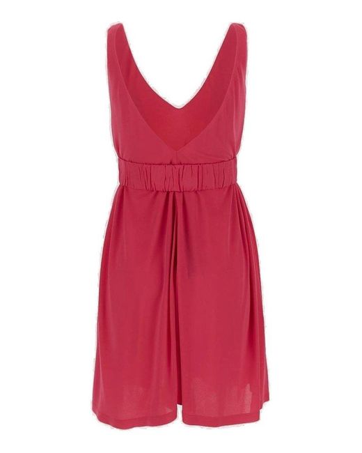 Pinko Red Vermentino Dress