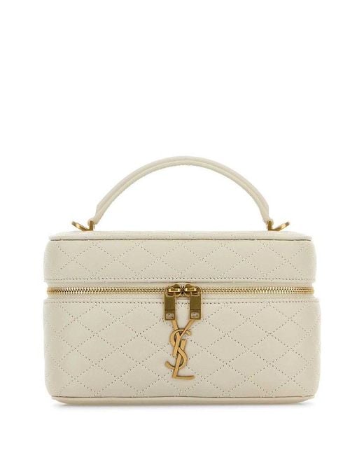 Saint Laurent Natural Gaby Vanity Bag