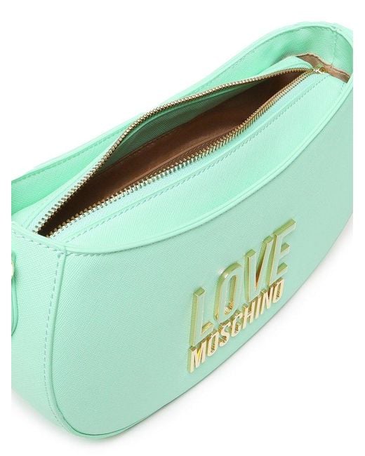 Love Moschino Green Jelly Shoulder Bag