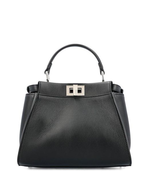 Fendi Black Peekaboo Mini Handbag